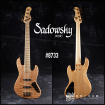 American handmade custom Sadowsky NYC #8733 five-string electric bass spot