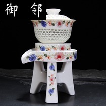 Honeycomb spring automatic tea set gift box purchase