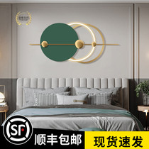Bedroom Wall three-dimensional creative metal round wall hanging living room light luxury decoration restaurant wall decoration background wall pendant