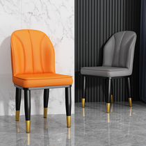 Nordic household light luxury dining chair leisure chair simple backrest stool makeup manicure desk and chair hotel chair iron art chair