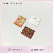 Charles & KEITH22 Summer New CK6-10770560 Woman Chocolate Retro Colored Color Wallet