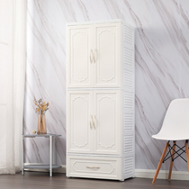 58cm double door open children hanging wardrobe drawer-type thickened deepening domestic storage cabinet baby clothes lockers