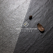Outdoor antique brick courtyard anti-skid brick black slate tile 300x600 toilet wall brick hot pot shop floor tile