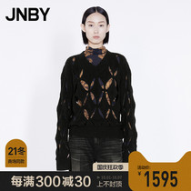 (Shopping mall same) JNBY Jiangnan cloth 21 autumn new products V-neck short pullover sweater womens 5L8331680