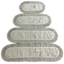 Canvas flat mop replacement cloth dust push cloth cover mop head row Mop Mop all cotton thread mop 60 80 90cm