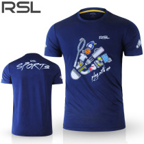 RSL Asian Lion Dragon badminton suit summer men and women training sportswear new quick-drying tennis jacket RT10021
