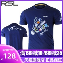 RSL Asilong badminton suit summer mens and womens training sportswear new quick-drying tennis suit top RT10021