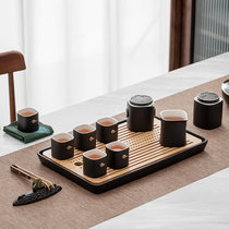 Household ceramic tea set Office living room light luxury high-end teapot teacup tea tray Japanese set gift box