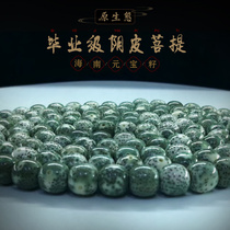 (Yin skin seed) graduation original ecological craft green leather Star Moon Bodhi 108 beads hand string male play