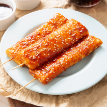 Whole box wholesale net red crispy rice cake can be fried fried barbecue snack semi-finished fast food handmade Korean rice cake strips