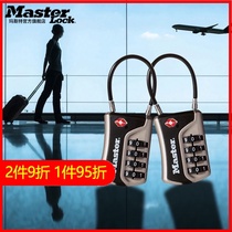Master Customs lock travel abroad trolley case lock luggage bag padlock student 4 digit TSA code lock