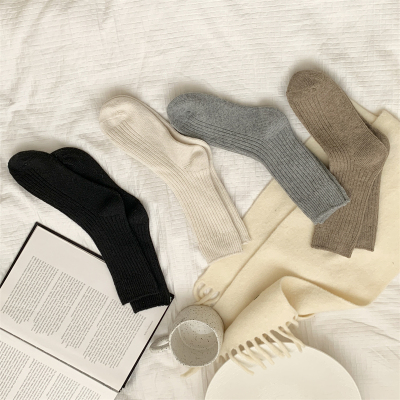 taobao agent Woolen demi-season fleece keep warm winter velvet socks, increased thickness