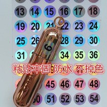 On the new teacup classification Nail polish glue number Classification number number 1-180 waterproof mark label sticker 