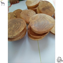 Cliff cypress wool material Taihang wool sink hand string handle ornaments Cliff Cypress wood base Wooden coaster