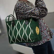 housedesign original kapital shoulder bag Female college student portable canvas commuter niche tote bag