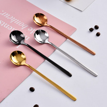 304 stainless steel long handle mixing spoon coffee spoon cute dessert spoon creative fruit Spoon pudding ice cream small spoon