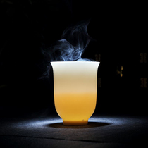 Jingdezhen ceramic kung fu tea set Master Cup single cup large capacity tea personal smell tea cup tea cup