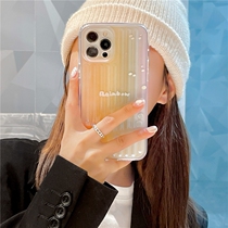 English wave dots for 13 12 11ProMax Apple 78plus phone case laser Xs rainbow 78Plus