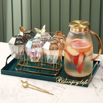 BSD glass water Cup Kettle tea cup tea set home living room Nordic light luxury Cup cup water set