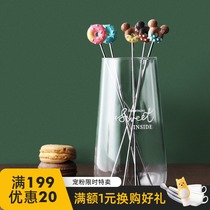 Half room 304 stainless steel milk tea mixing stick Cute cartoon coffee mixing spoon Household kitchen long handle bartending stick
