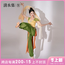 Qingshui Collection Douhua Classical Dance Costume Female Chinese Dance Dance Practice Pants Modern Dance Top Rhyme Performance Clothing