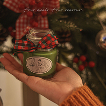 Energy Bottle Christmas Day with hand small gift aromatherapy candle bottle fourmealsfourseasons