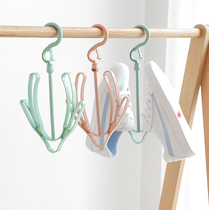 T plain wind shai xie jia liang shai jia balcony sun shoes hanging shoes of the clothes rack adhesive hook homegrown 90g