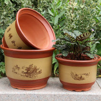 Large number of flower pots ceramic flowerpots large flower pots Orchid pots Purple Sand Flower Pots Floor Basin Clay Coarse Pottery Flower Pots