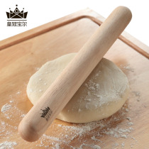 Rolling pin solid wood household dumpling skin baking artifact lengthened and thickened traditional non-stick large noodle stick