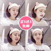 Face hair band female shake sound with the same simple non-slip thin section Korean hair band hair band net red cute sweet hair card