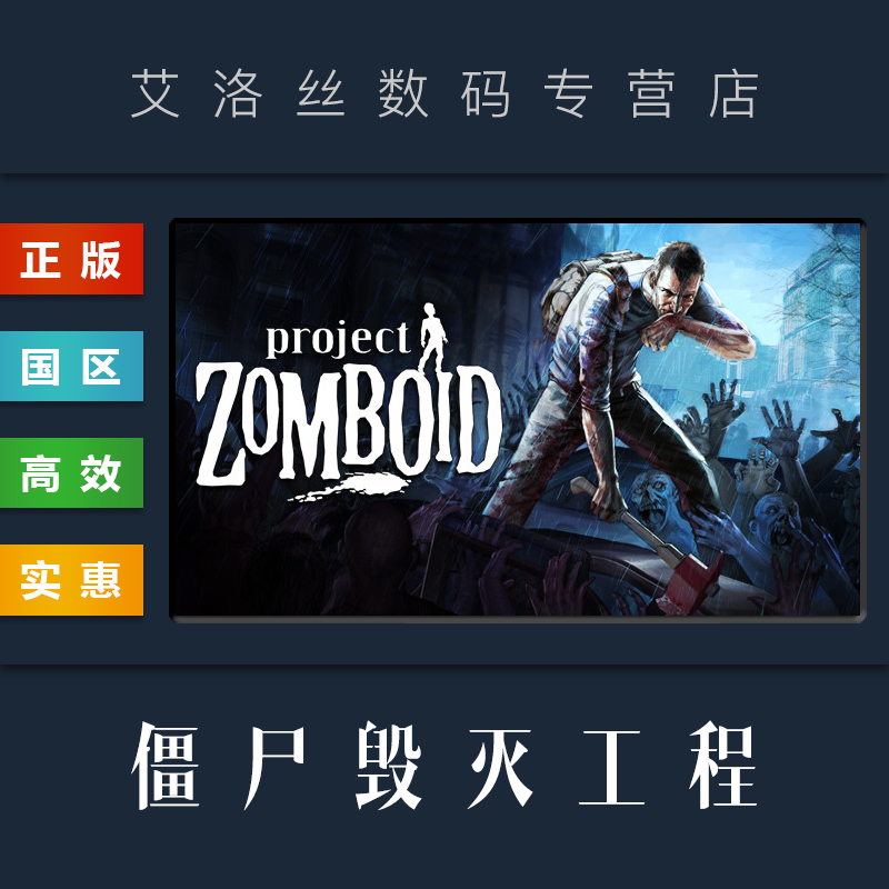 PC 中国正規品 Steam プラットフォーム国マルチプレイヤーサバイバルオンラインゲームゾンビ破壊プロジェクト Project Zomboid アクティベーションコードキー新しい完成品アカウント