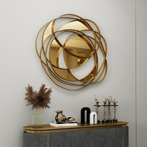 Modern living room wall light luxury metal ornaments restaurant porch background wall decoration three-dimensional wall wall ornaments
