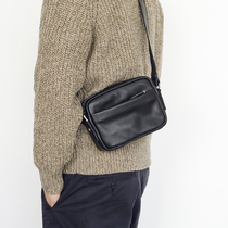 Mens leather shoulder bag 2020 new trend casual fashion diagonal bag summer cowhide mini mobile phone small bag