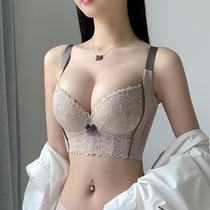 Rain Van Lingerie Flagship Store Pink Dei 2058B Beauty House Adjusted Small Chest Coalesch With Large Plastic Chest Bra