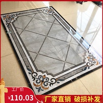 Gray living room parquet tile 800 entrance corridor aisle drawing floor tile carpet flower simple