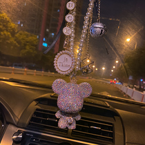 Insert Drilling Violent Bear Car Pendant Rear View Mirror Pendant Hanging in car Accessories Lady Upscale On-board Personality Permalink