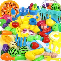 Kitchenware simulation fruits and vegetables Childrens House pizza hamburger Western food chechelet plastic fruit and vegetable set toys