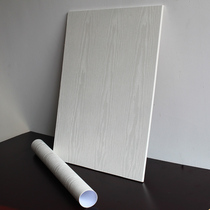 Thick Kitchen Cabinet Door Sticker Wardrobe Furniture Renovation Self Adhesive Wallpaper Waterproof Wallpaper White Wood Pattern