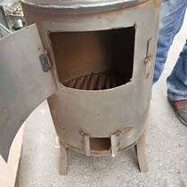 Firewood stove chicken breeding heating stove iron stove coal burning household grilling artillery shell coal fire cast iron stove