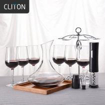 CLITON red wine glass set Household 6-pack large glass European-style wine DECANTER Goblet wine set