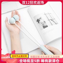 miniso famous excellent product silicone double ball massage hammer cervical shoulder meridian massage Hammer Massager random hair