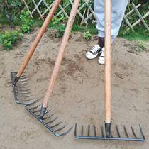 Iron harrowing farm with pine soil gardening iron hoe head thickened welding harrow vegetable turning soil three teeth four teeth nine teeth eleven teeth