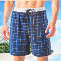 Sanuya mens printed cotton beach pants five-point pants youth breathable pants fashion underwear mens short tide