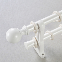 Window Curtain Rod Roma Rod Thickened Curtain Track Straight Rail Single Pole Double Pole Sub Aluminum Alloy Bracket Accessory Special Price