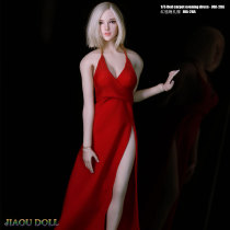 JIAODOLL soldier model dress Red carpet evening dress 1 6 female soldier doll clothing hand-made clothes