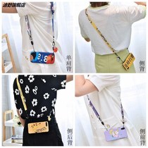 Mobile phone lanyard crossbody can carry strong and durable hanging neck belt short wrist rope female anti-lost new long chain
