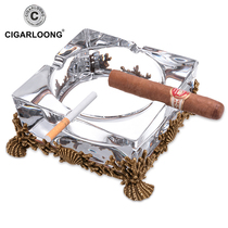 CIGARLOONG eggplant Dragon ashtray European Austrian Crystal cigar ashtray luxury copper carving CE-4303