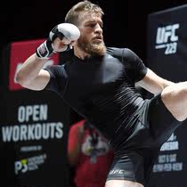 UFC Conor McGregor Integrated Fighting Thai Boxing Sanda Fighting Sports Training Suit Short Sleeve T-Shirt Set Men