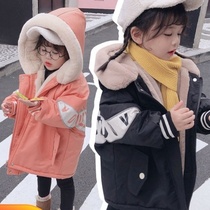 2020 new girls winter cotton clothes Korean version of foreign style Parker Women baby winter down cotton coat childrens coat