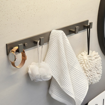 Free Punch Gun Grey Bathroom Space Aluminum L Type Drab Hood Hood Hook Toilet Kitchen Bathroom Hook
